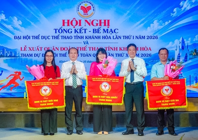 Phường Nha Trang đạt giải nhất toàn đoàn Đại hội TDTT tỉnh Khánh Hòa lần thứ I năm 2026